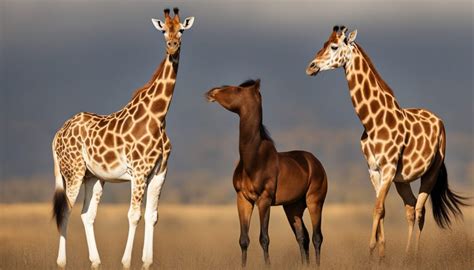 are giraffes more similar to horses or deer